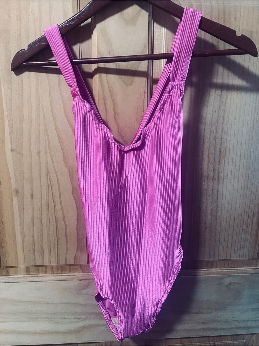 Catalina Hot Pink Ribbed One-Piece
